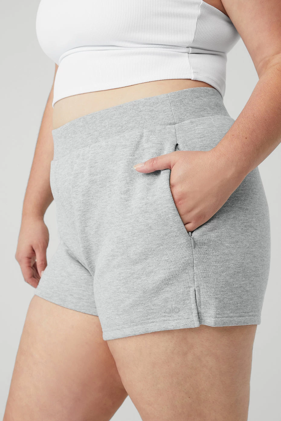 High-Waist Headliner Short - Athletic Heather Grey - Image 8
