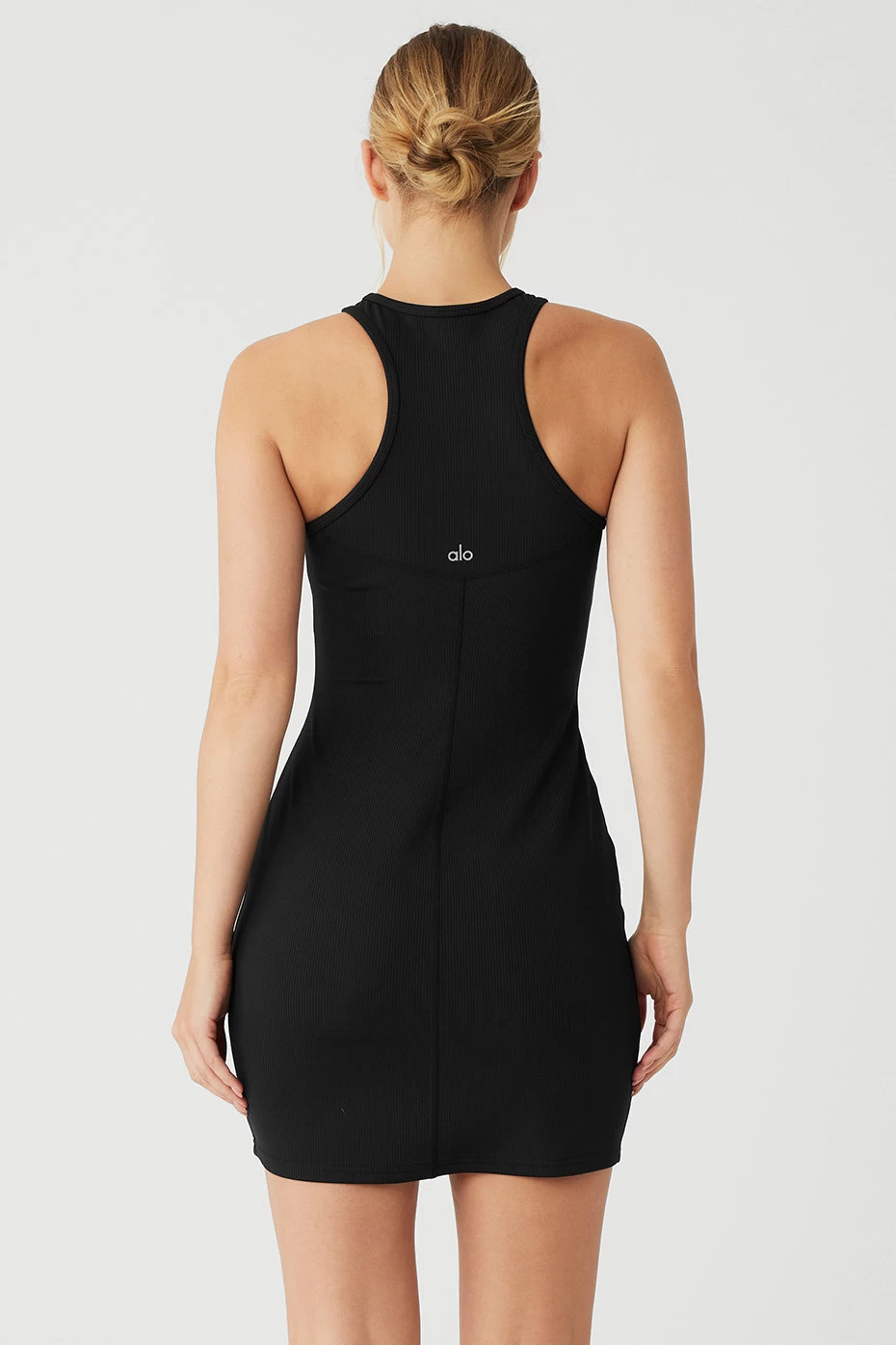 Airlift Ribbed Magnetic Dress - Black - Image 2