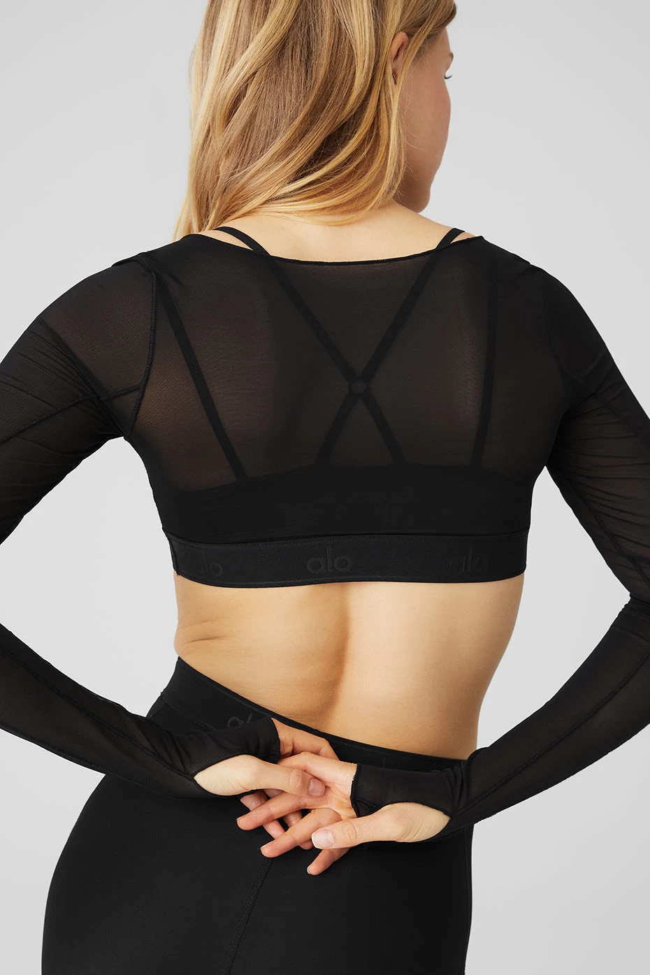 Airlift Long Sleeve Ballet Dream Bra - Black - Image 5
